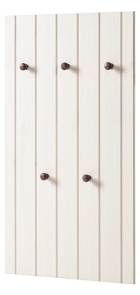 Biały zestaw do przedpokoju z litego drewna sosnowego 55x100x2 cm Anita – Støraa