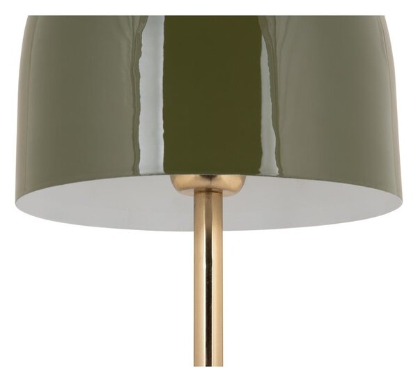 Lampa stołowa w kolorze khaki z metalowym kloszem (wysokość 50 cm) Manta – Leitmotiv