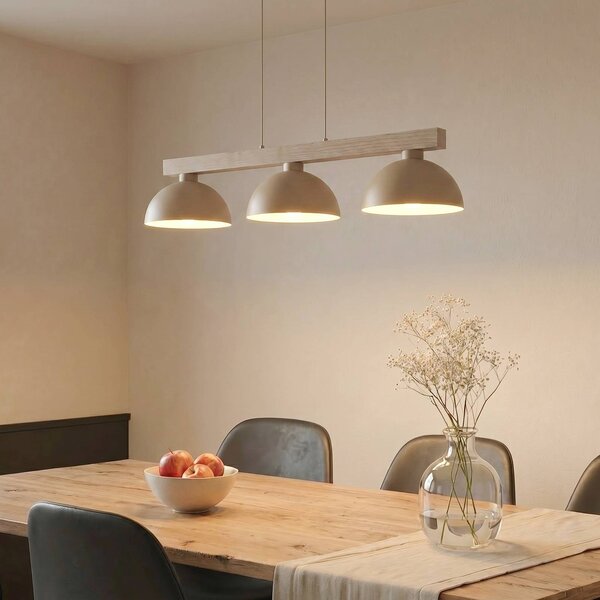 Lampa wisząca Oslo TK Lighting, możliwość ściemniania, kremowy / amber, salon / jadalnia, metal, nowoczesny