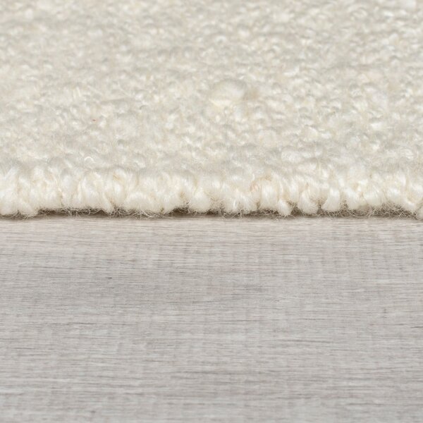 Kremowo-naturalny dywan z mieszanki wełny tkany ręcznie 200x300 cm Eric Checkboard – Flair Rugs