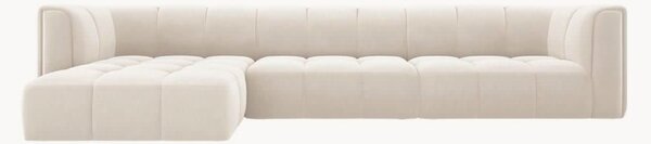 Narożna sofa modułowa o wyglądzie aksamitu Francesca (5-osobowa)