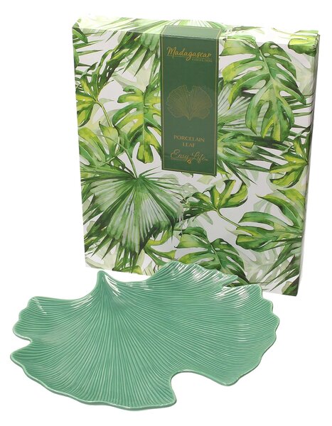 Półmisek Jungle Leaves 35cm light green