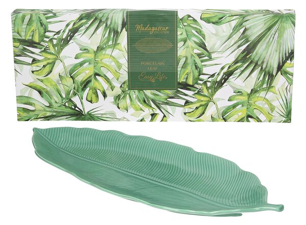Półmisek Jungle Leaves 47cm light green