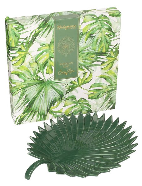 Półmisek Jungle Leaves 35cm green