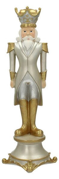 Figurka Dziadek do orzechów 42cm silver