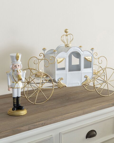 Figurka Dziadek do orzechów 31cm white