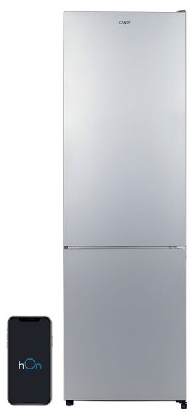 Lodówka CANDY CCG3L517ES 176cm Srebrna Low Frost szerokość 55cm