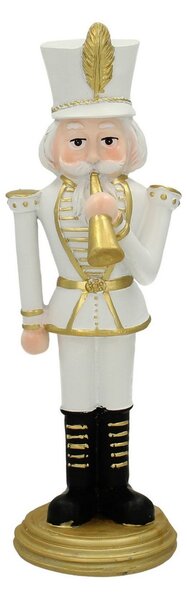 Figurka Dziadek do orzechów 31cm white