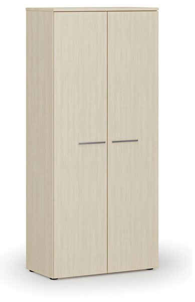 Szafa ubraniowa z wysuwem PRIMO WOOD, 800 x 420 x 1781 mm, brzoza