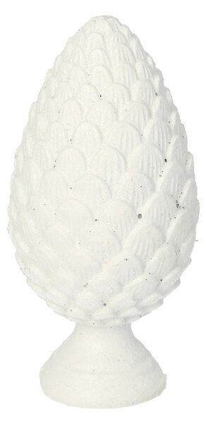 Dekoracja White Cone 13cm
