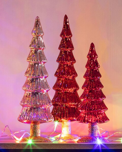 Dekoracja Red Christmas Tree 28cm