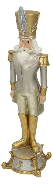 Figurka Dziadek do orzechów 42cm silver gold