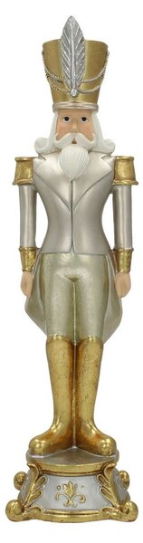 Figurka Dziadek do orzechów 42cm silver gold