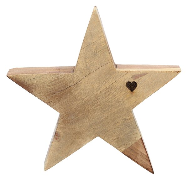 Dekoracja Wooden Star II 20x4x20 cm