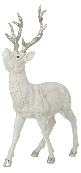 Figurka Deer White 32x12x39 cm silver