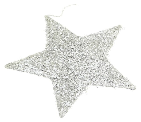 Ozdoba świąteczna Star Silver 25 cm