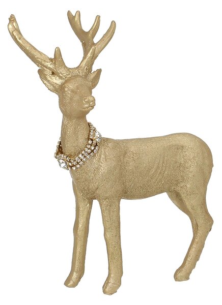 Figurka Deer Gold 18x8x23 cm