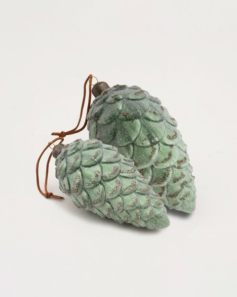 Bombka Frosted Pinecone 18 cm