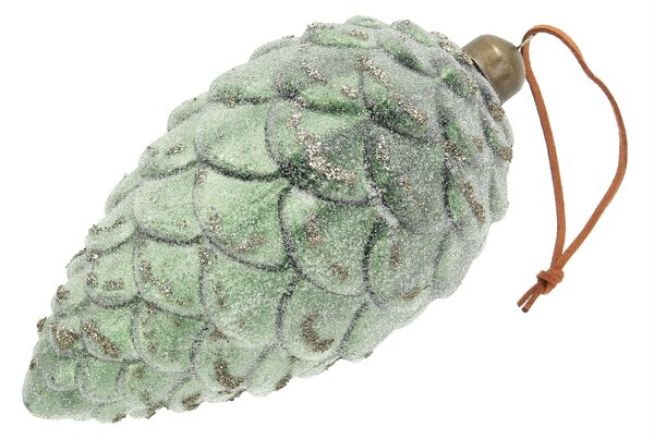 Bombka Frosted Pinecone 18 cm