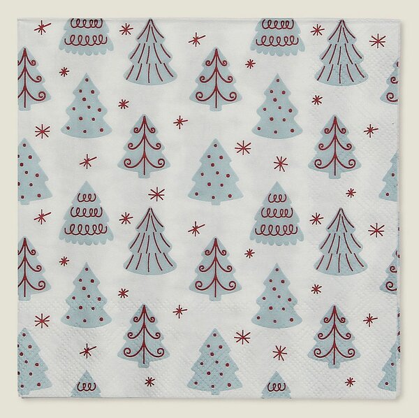 Serwetki świąteczne Winter Trees I 16x16 cm