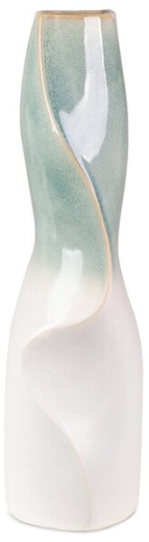 Wazon EUROFIRANY Liana 14 x 13 x 47 cm Kremowo-miętowy
