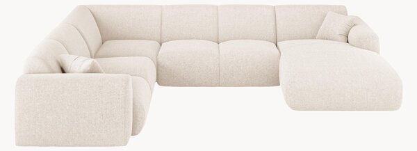 Sofa narożna Chenille Nolio (6-osobowa)
