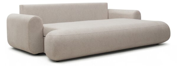 Kanapa Lotulis z funkcją spania - kremowa dzianina hydrofobowa Blur 01