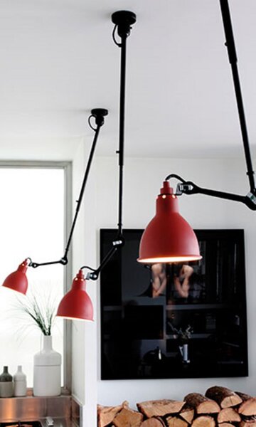 Lampa Gras 302 – lampa sufitowa, czerwona – DCW