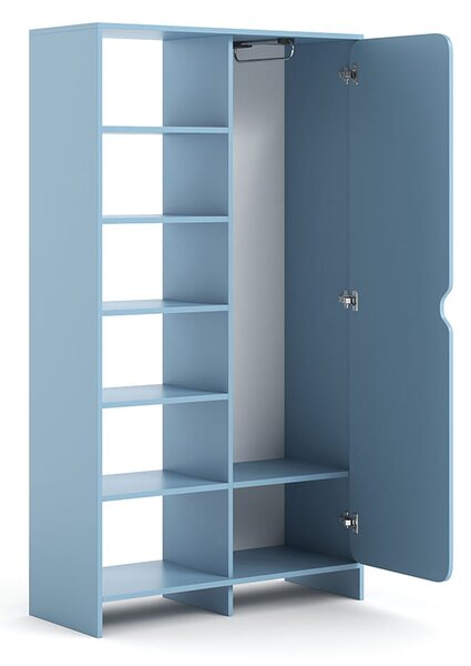 Niko szafa z półkami Baby Blue