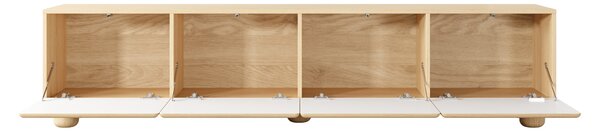 Szafka RTV Arlo 200 cm czterodrzwiowa - dąb vicenza