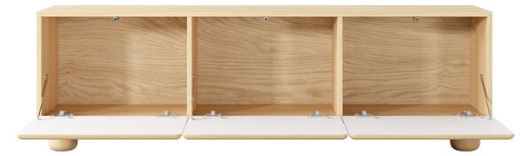 Szafka RTV Arlo 150 cm trzydrzwiowa - dąb vicenza