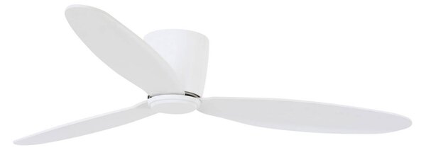 Wentylator sufitowy Airfusion Radar, biały, Ø 132 cm – Beacon Beacon Lighting, Airfusion Radar, biały, salon, drewno, nowoczesny