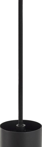 Lampa wisząca Joffrey Lindby, możliwość ściemniania, czarny, salon / jadalnia, metal, nowoczesny