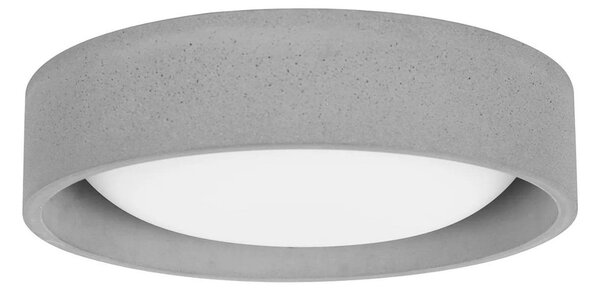 Lampa Sufitowa Beacon Lighting, Uno, ściemnialny, szary, salon, beton