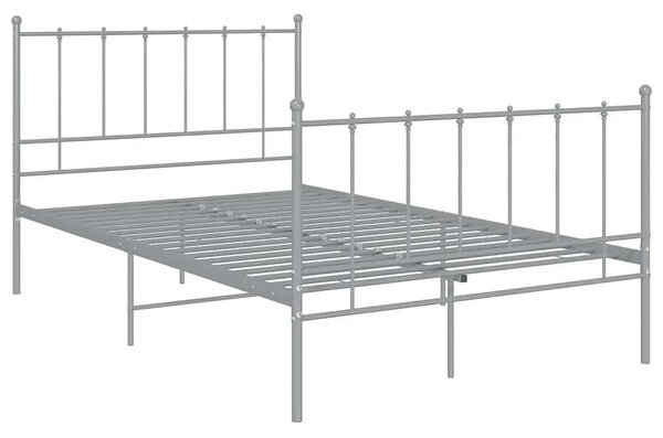 Szare metalowe łóżko industrialne120x200 cm M5-A75