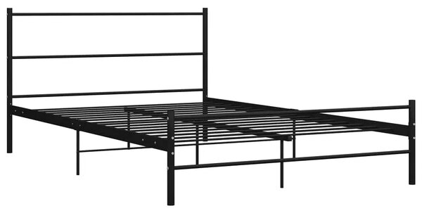 Czarne Dwuosobowe Łóżko Metalowe 160X200 Cm T2-D79