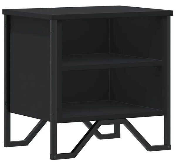 Czarna szafka nocna w stylu loft A9-R58