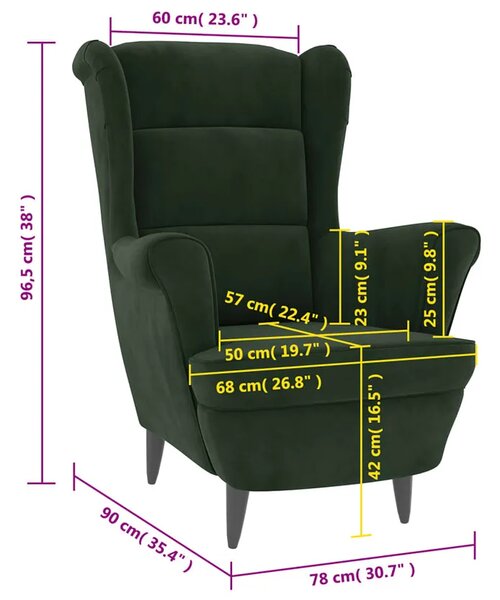 Ciemnozielony tapicerowany welurem fotel W1-R98