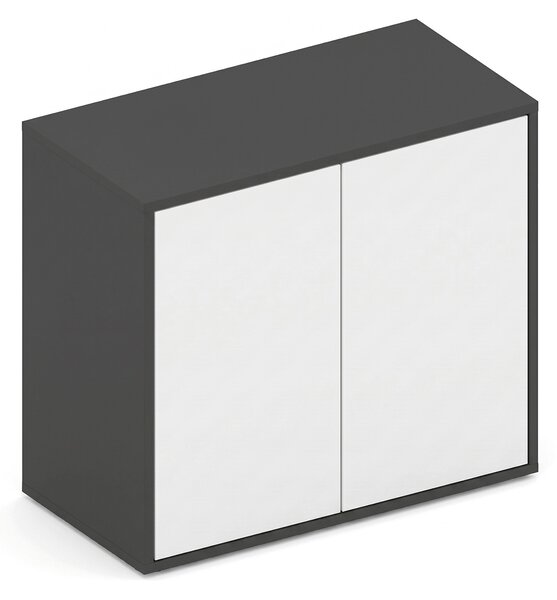 Szafka biurowa FUTURE, 1 półka, 800 x 400 x 710 mm, grafit