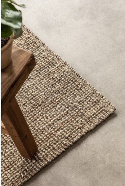 Szarobrązowy chodnik z juty 80x200 cm Bouclé – Hanse Home