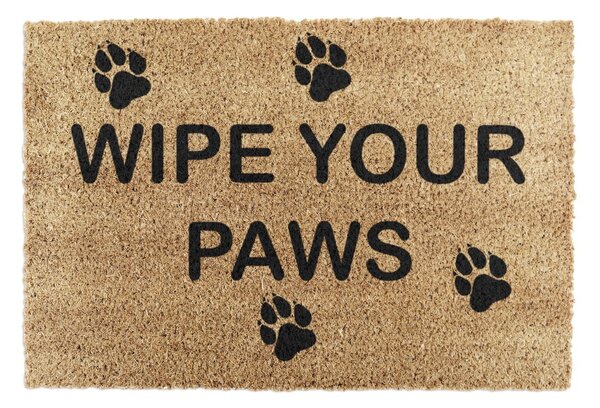 Wycieraczka z włókna kokosowego 40x60 cm Wipe Your Paws – Artsy Doormats