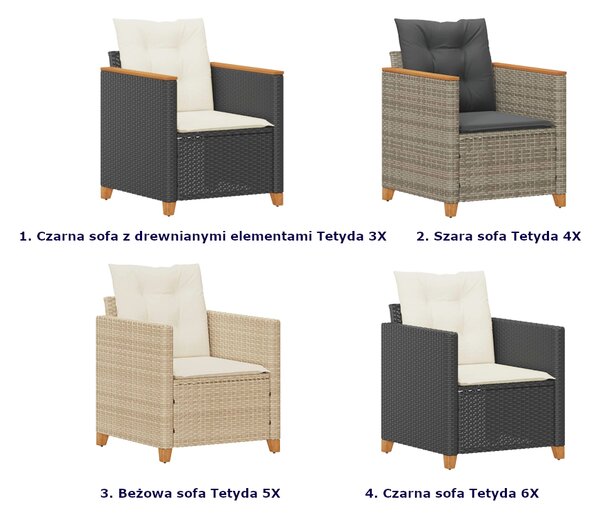 Fotel ogrodowy z poduszkami M4-D70