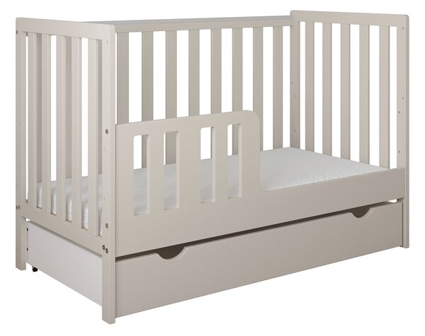 Łóżeczko 2w1 z barierką 120x60 Nestilo - Kaszmir