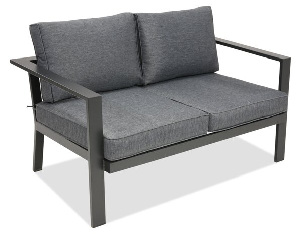 Aluminiowa sofa 2 osobowa Sydney Garden Point antracyt