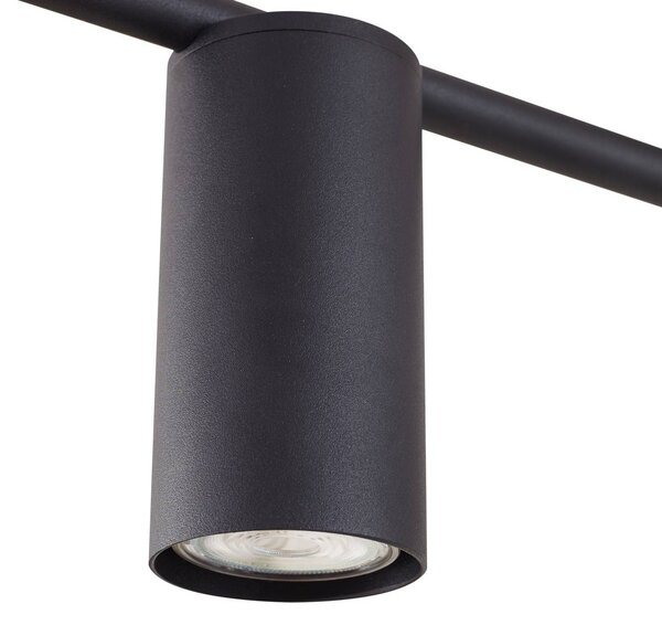 Lampa sufitowa Marilou Lindby, możliwość ściemniania, czarny, salon / jadalnia, metal, nowoczesny