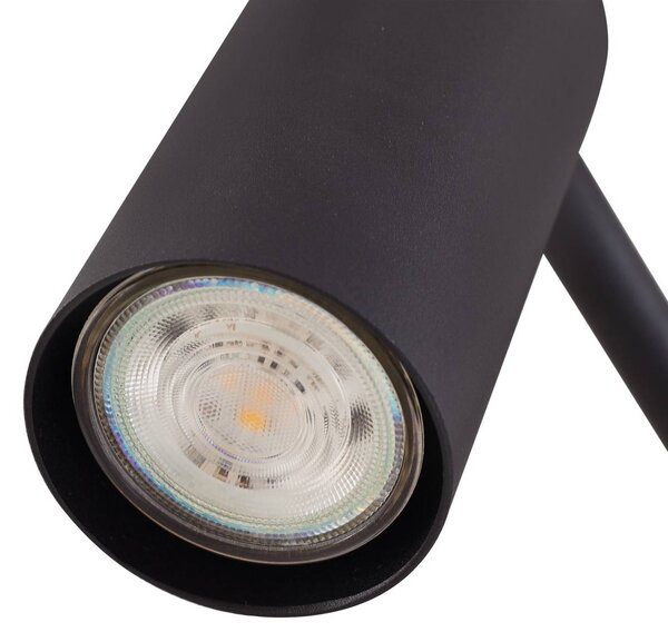 Lampa sufitowa Marilou Lindby, możliwość ściemniania, czarny, salon / jadalnia, metal, nowoczesny