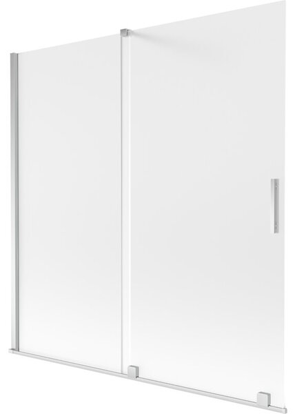 Mexen Velar parawan nawannowy 2-skrzydłowy rozsuwany 160 x 150 cm, szron, chrom - 896-160-000-31-01