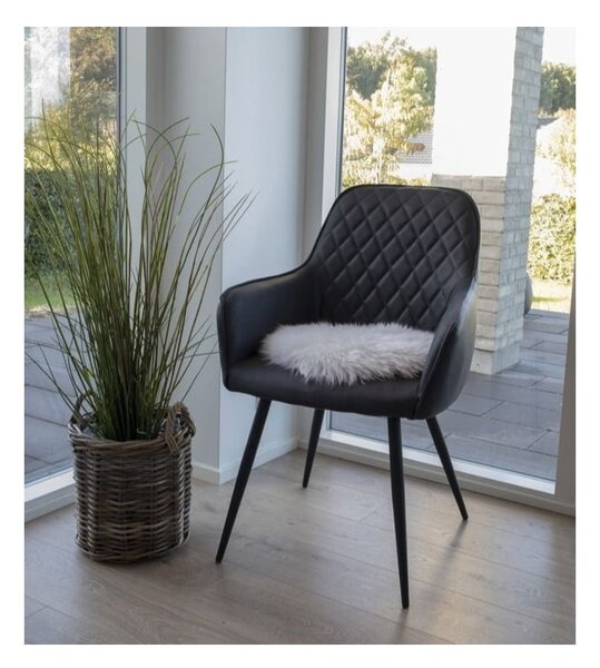 Biała skóra owcza House Nordic Circle, ⌀ 35 cm