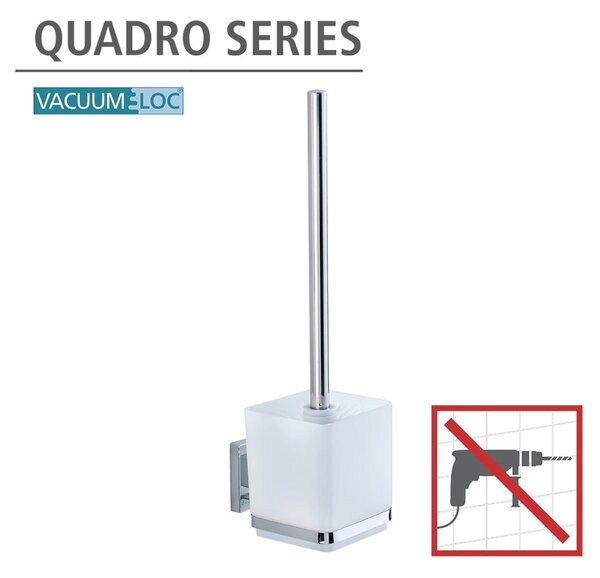Uchwyt na szczotkę toaletową z przyssawką Wenko Vacuum-Loc, do 33 kg