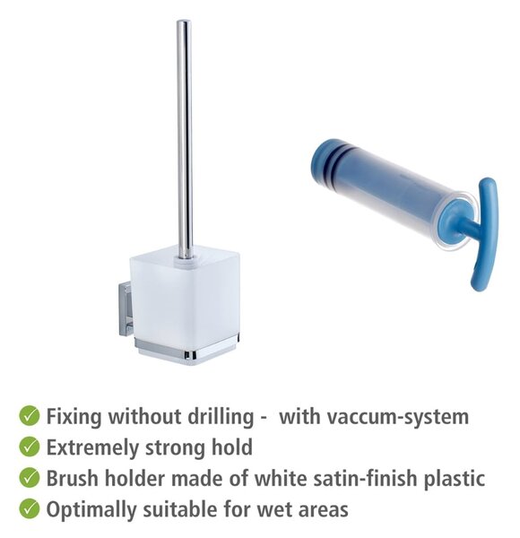 Uchwyt na szczotkę toaletową z przyssawką Wenko Vacuum-Loc, do 33 kg